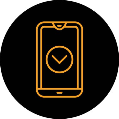 vektör telefon simgesi çizimi