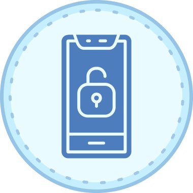 Cep telefonu simgesi, vektör illüstrasyonu