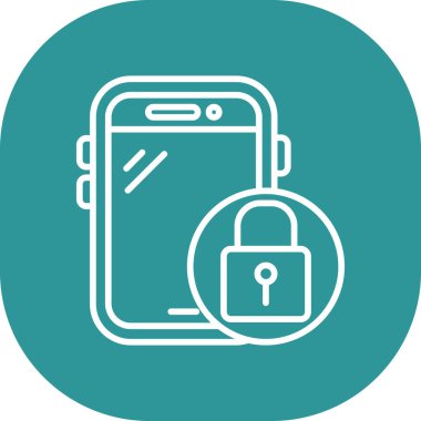 Kilit. Web simgesi basit illüstrasyon