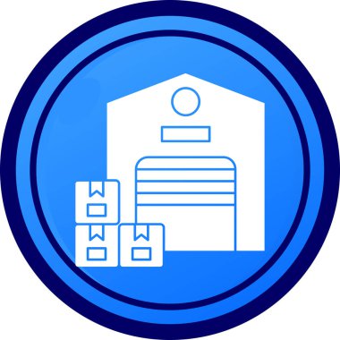 Depo simgesi vektör illüstrasyonu