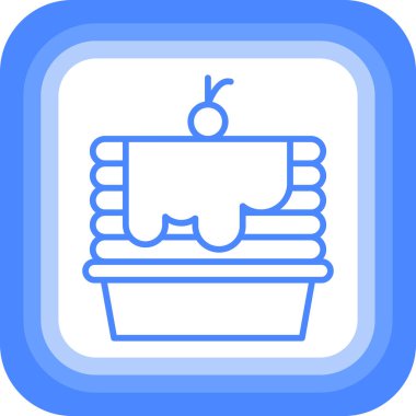 Sepet simgesi, vektör illüstrasyonu