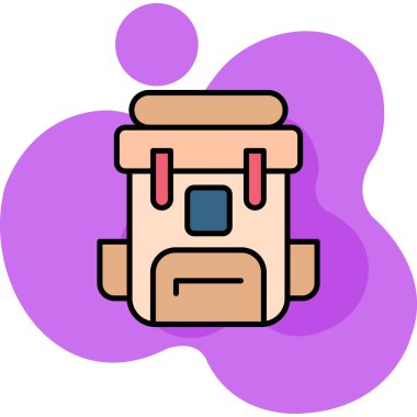 Ateş alevi simgesi ile doldurulmuş - özet biçimi