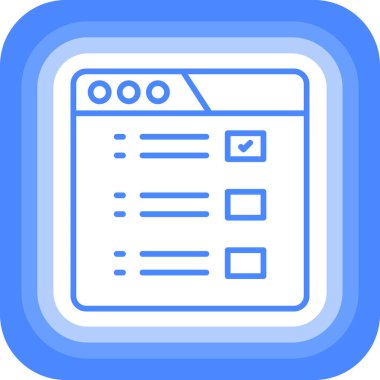 Web simgesi, vektör illüstrasyonu