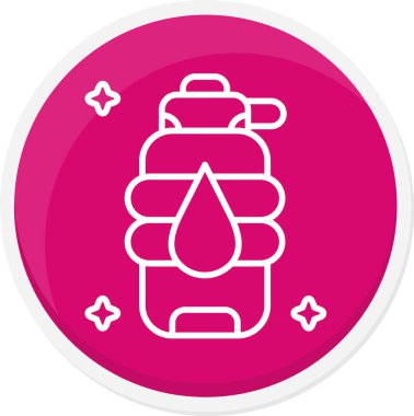 Su bırakma simgesinin vektör illüstrasyonu