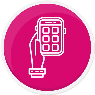 akıllı telefon simgesi vektör illüstrasyonu