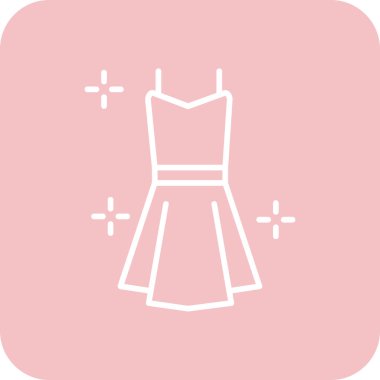 elbise simgesi vektör illüstrasyonu