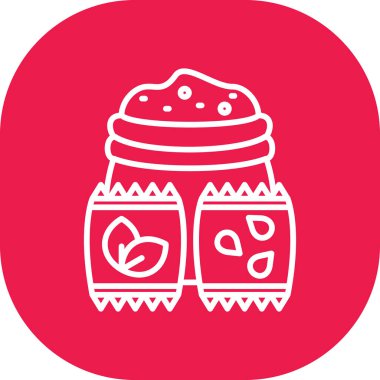 Kavanoz. Web simgesi basit illüstrasyon