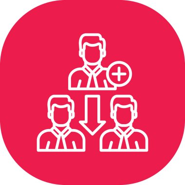 İnsanlar simgesi. Vektör çizim