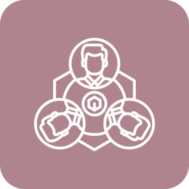 Robot simgesi, vektör çizimi