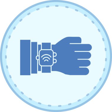 Kamera ikonu olan bir el. vektör illüstrasyonu