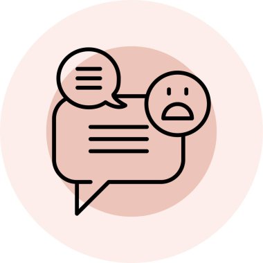 konuşma simgesi vektör illüstrasyonu