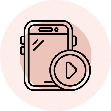 Modern simgenin vektör illüstrasyonu