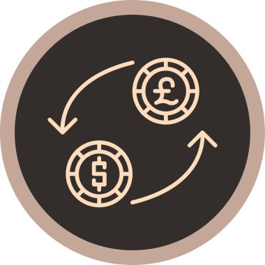 Değişim simgesi, vektör illüstrasyonu