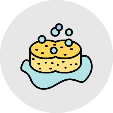 Pasta Simgesinin Vektör illüstrasyonu