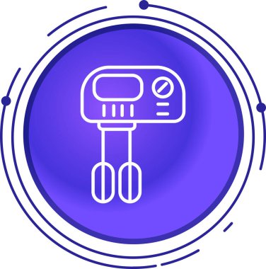 Mavi çizgi akıllı kamera sistemi simgesi beyaz arkaplanda izole edildi. Kablosuz bağlantı kavramının interneti. vektör illüstrasyonu