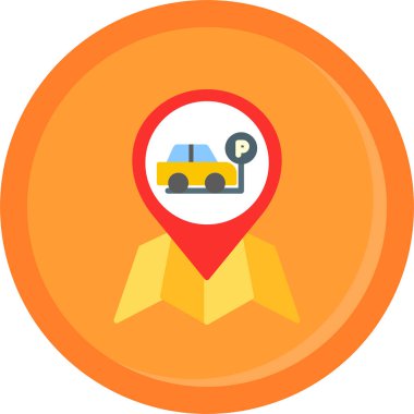 harita pin düz vektör simgesi