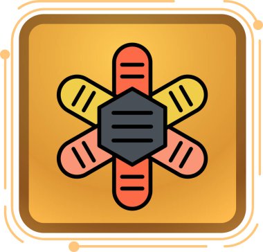 Tıbbi ve sağlık simgesinin vektör illüstrasyonu