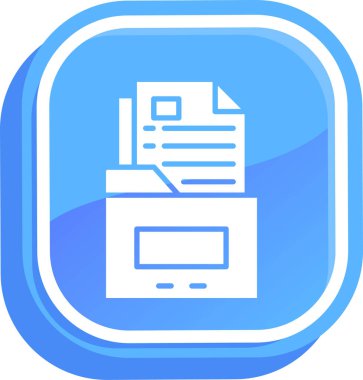 belge web simgesi vektör illüstrasyonu