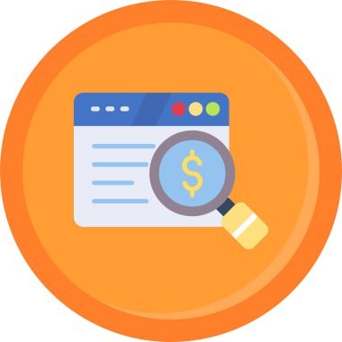 Çevrimiçi arama vektör simgesi