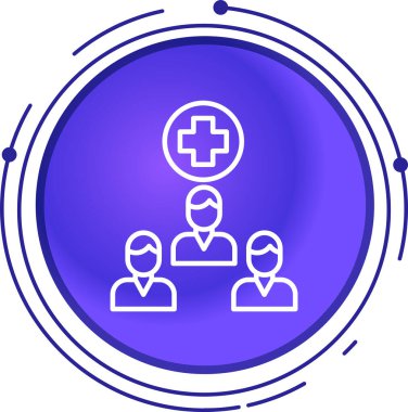 Grup simgesinin vektör illüstrasyonu