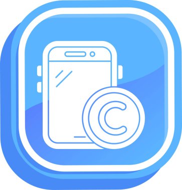 Telefon var. Basit simge