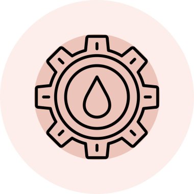 su damlası ikon vektör illüstrasyonu