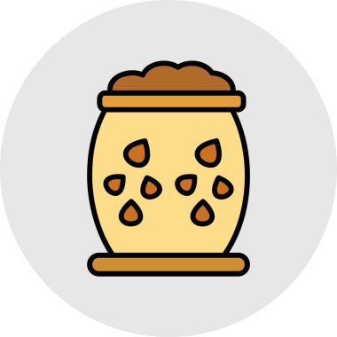 Ekmek ikonu. Web için özet çizim vektör sembolü