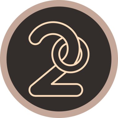 2 - 2 - vektör modern simge illüstrasyonu