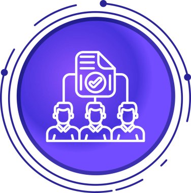 iş yönetimi, vektör illüstrasyonu basit simge, özet kavramı