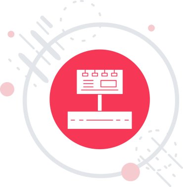 Beyaz çizgi bilgisayarları uzun gölgeyle izole edilmiş grafik diyagramı simgesi ile izlerler. Pasta grafiği diyagramı. Çember düğmesi. vektör
