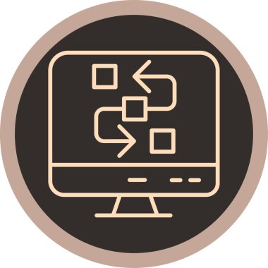 bilgisayar ekranı vektör simgesi