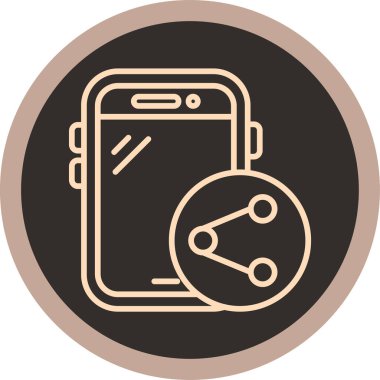 Modern simgenin vektör illüstrasyonu