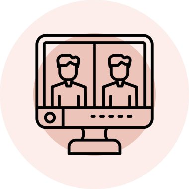 Modern simgenin vektör illüstrasyonu