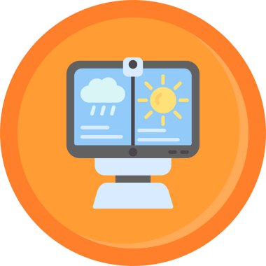 Bulut. Web simgesi basit illüstrasyon