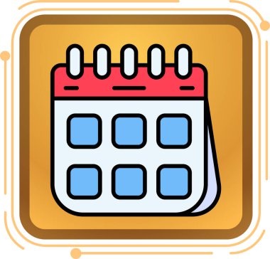 Takvim simgesini, basit tarzı