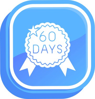 60 gün vektör simgesi kaldı