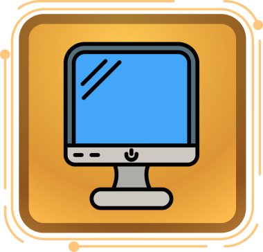 Bilgisayar simge Vektör illüstrasyonunu göster