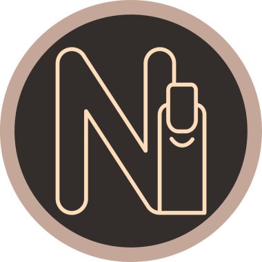 Modern bir eksiklik simgesinin vektör illüstrasyonu