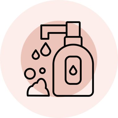 sabun. Web simgesi basit illüstrasyon