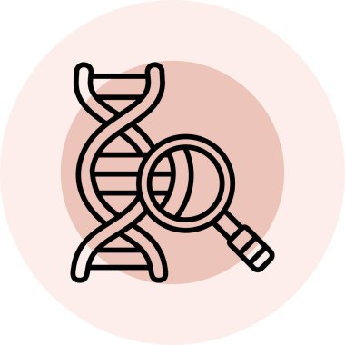 DNA simgesi. vektör illüstrasyonu