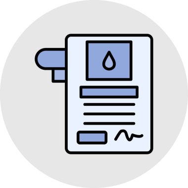 Su ikonlu su damlası. İnce çizgi renk tasarımı. vektör illüstrasyonu