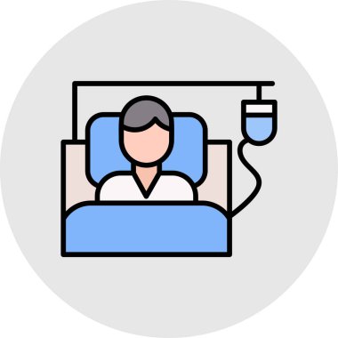 Hastane. Web simgesi basit illüstrasyon