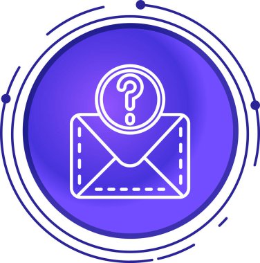 E-posta. Web simgesi basit illüstrasyon