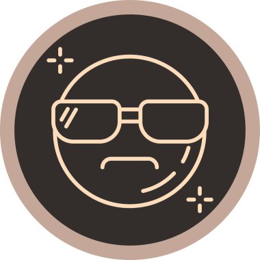 sevimli bir yüzü vektör çizim