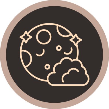 Bulut. Web simgesi basit illüstrasyon