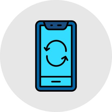 Vektör Mobil simge illüstrasyonu