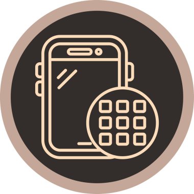 - Telefon. Web simgesi basit illüstrasyon