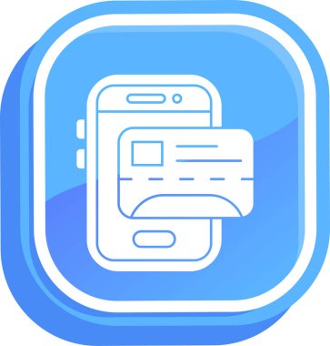 Cep telefonu. Web simgesi basit tasarım