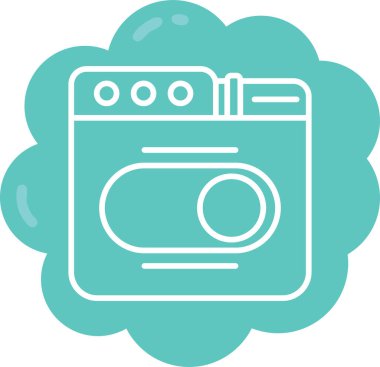 Çamaşır makinesi. Basit tasarım