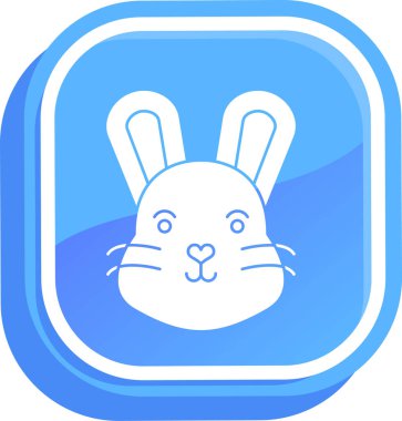 Tavşan ağı simgesi basit tasarım